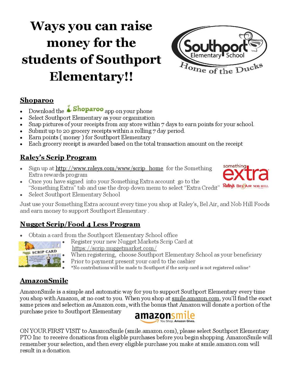 Southport Elementary School - Fundraising